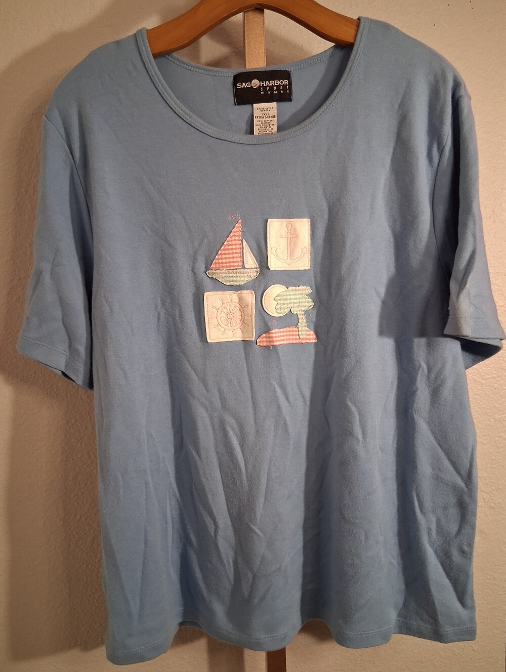 Sag Harbor Nautical T Shirt 1X